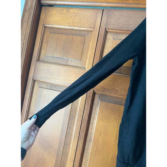 J. Crew Collection Women's Open Front Cashmere Cardigan Long Sleeve Black SZ XS - Picture 4 of 10